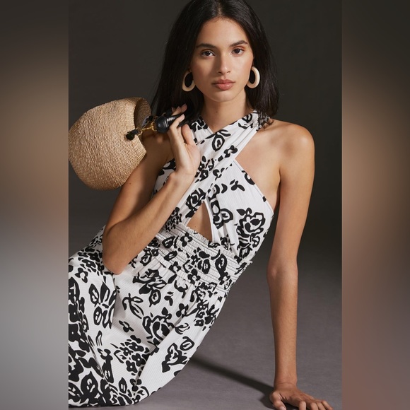 Anthropologie Plenty by Tracy Reese Floral Halter Maxi Dress - Picture 6 of 13